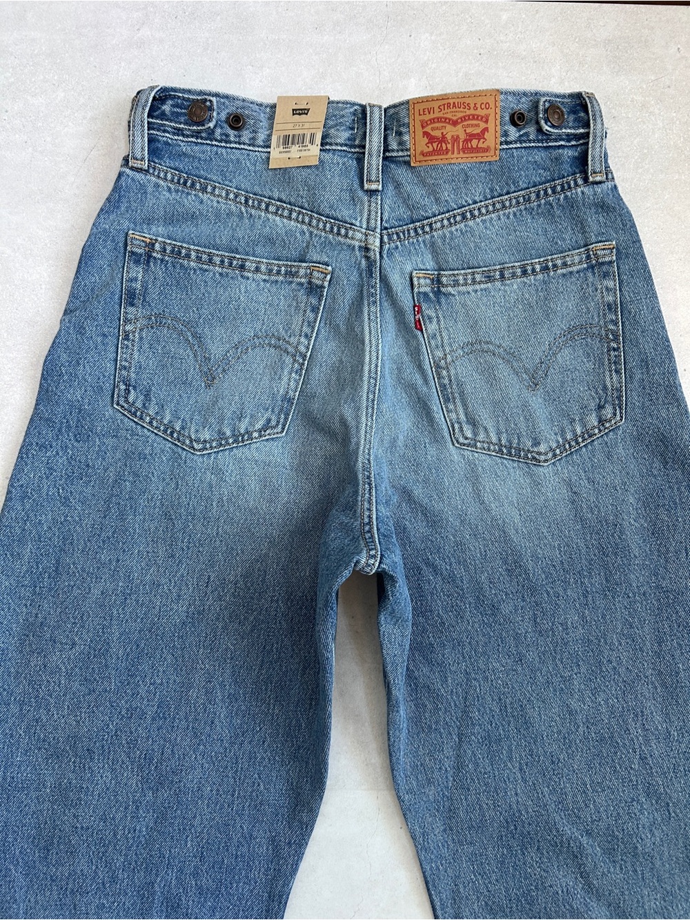 NWT Levi’s Cinch Barrel Leg Jeans Size 27 High Rise, 100% Cotton - Picture 10 of 15